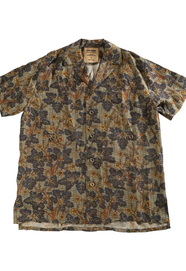 Uma Wang floral-print shirt - Grön