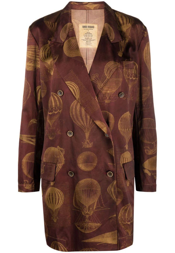 Uma Wang Hot air balloon blazer - Röd