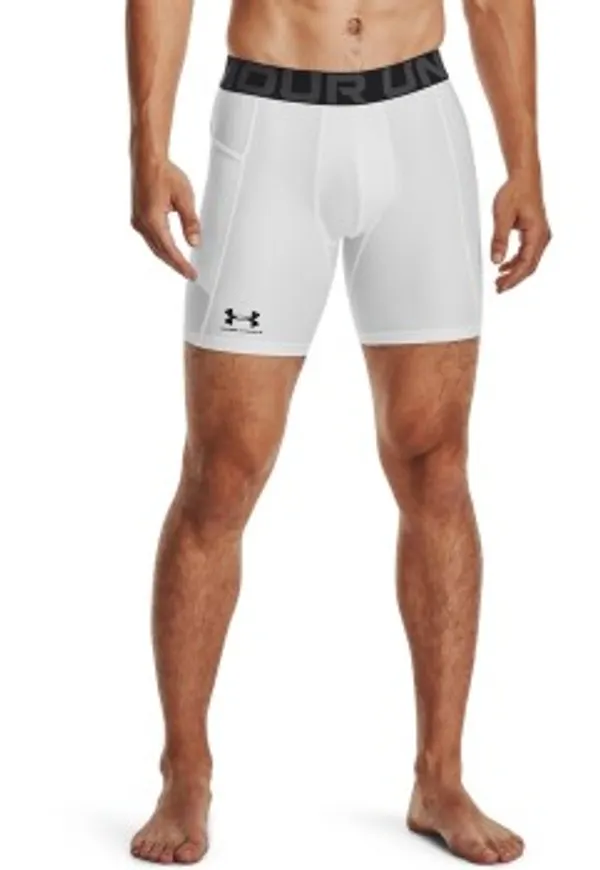 Under Armour Kalsonger HeatGear Mid Compression Shorts Vit Large Herr