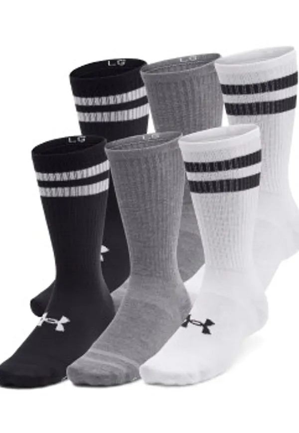 Under Armour Strumpor 6P Essential Crew Socks Flerfärgad polyester X-Large