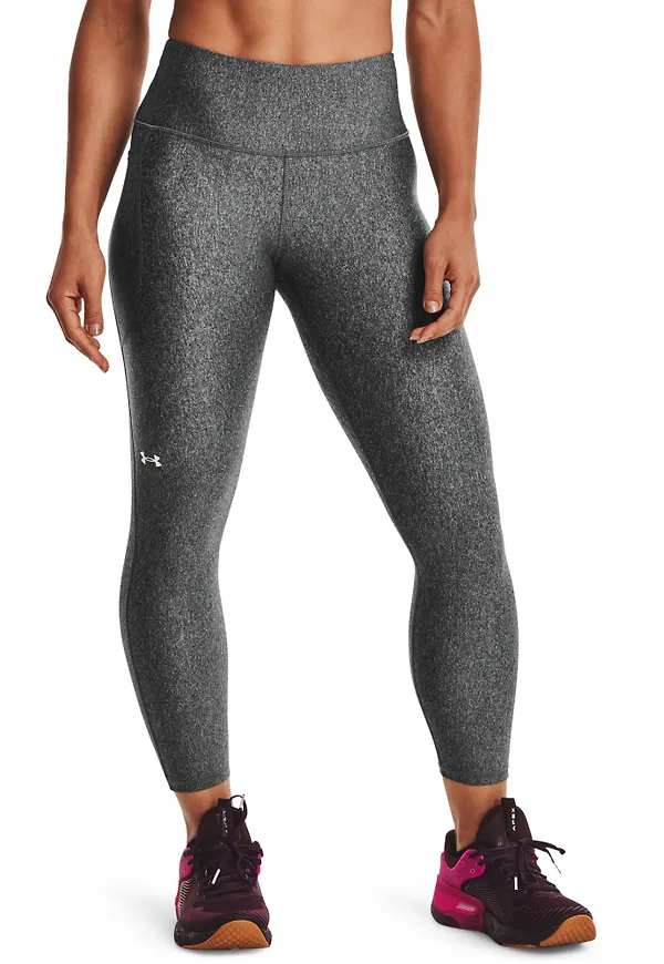 Under Armour Women's HG Armour Hi Ankle Leggings Charcoal Light Heather
