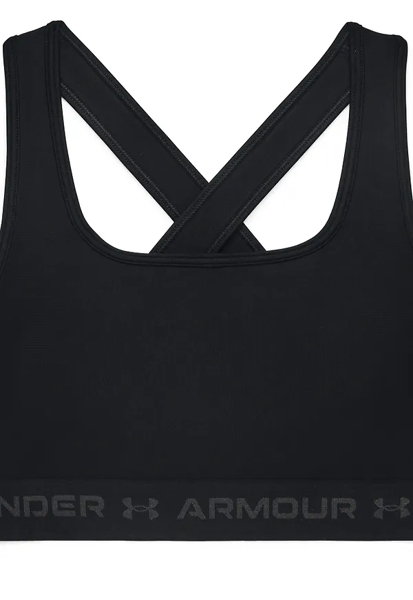Under Armour Women's UA Crossback Mid Bra Black/Black/Jetgray