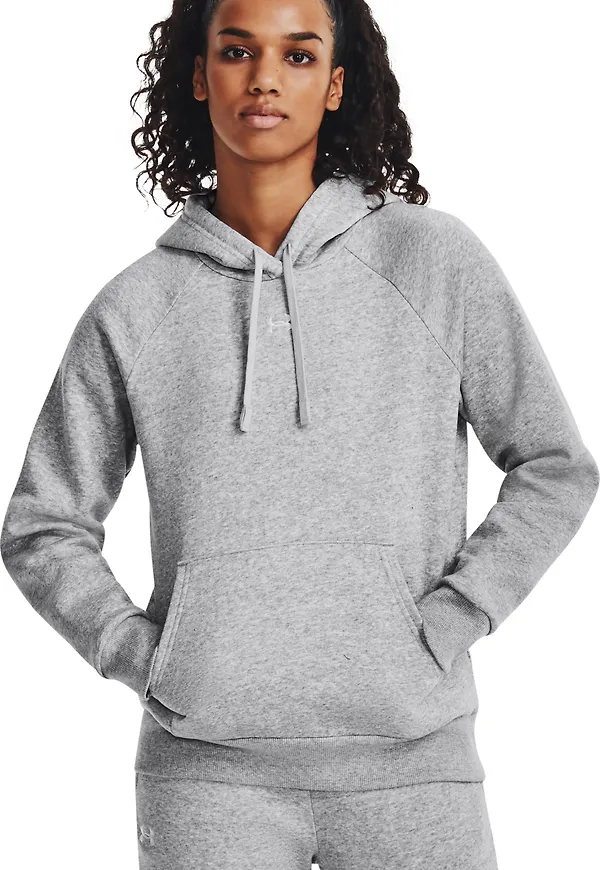 Under Armour Women's UA Rival Fleece Hoodie Mod Gray Light Heather