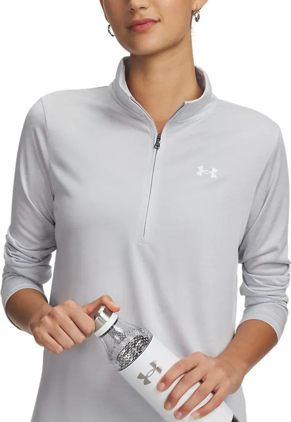 Under Armour Women's UA Tech™ Twist ½ Zip Gray