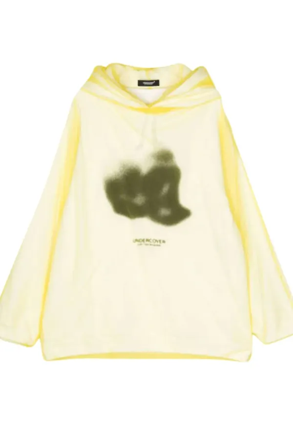 Undercover hoodie i tyll - Vit