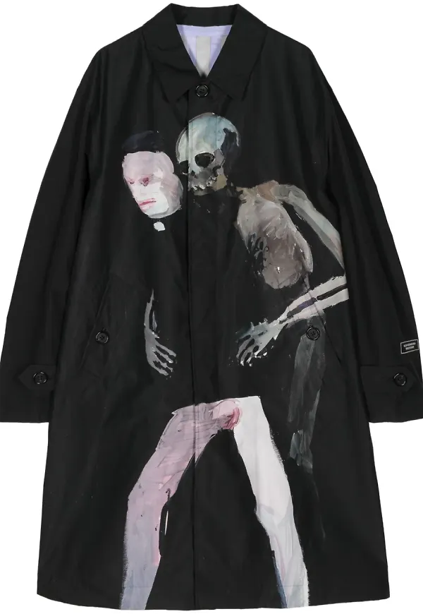Undercover parkas med grafiskt tryck - Svart