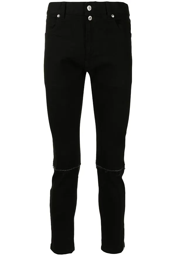 Undercoverism smala jeans med dragkedja - Svart