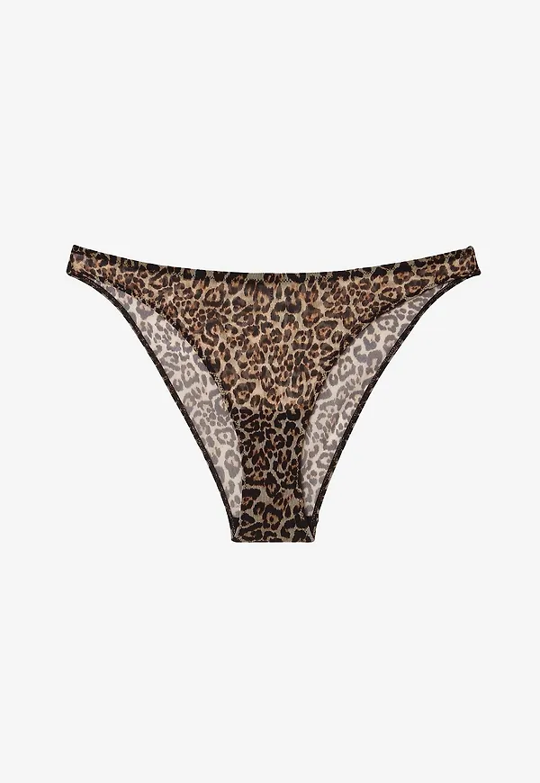 Understatement - Trosor Mesh Bikini Briefs - Brun