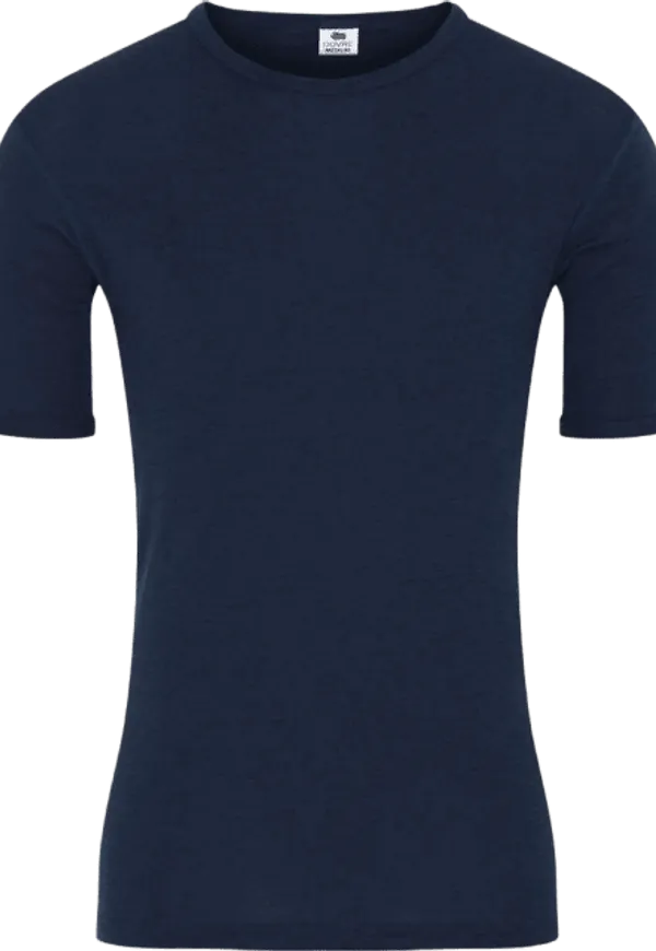 Undertröja | T-shirt | 100% Merinoull | Marinblå