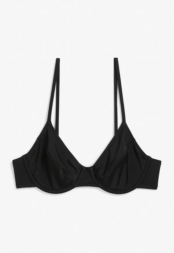 Underwire bikini bra - Black