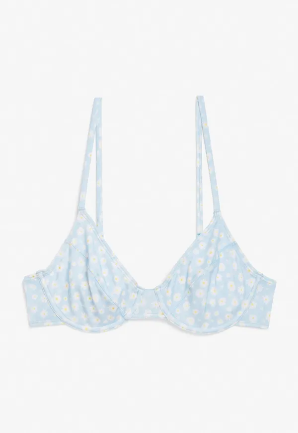 Underwire bikini bra - Blue