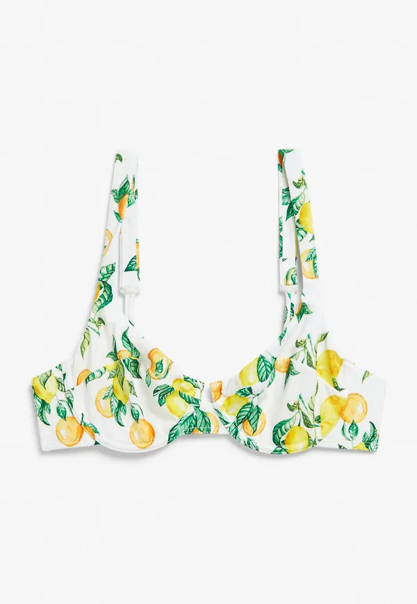 Underwire bikini bra - White
