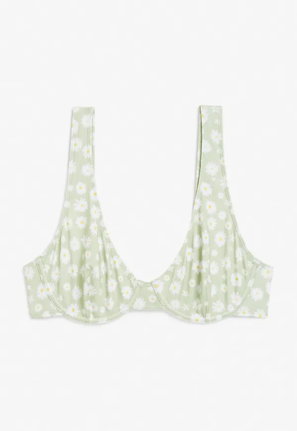 Underwire bikini top - Green