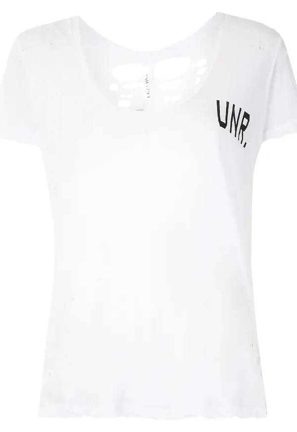 UNRAVEL PROJECT t-shirt med tryck - Vit