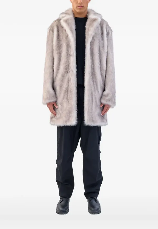 Unreal Fur kappa i konstpäls - Grå