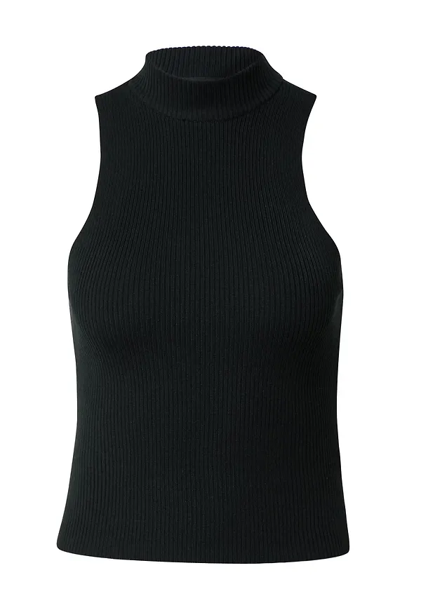 Urban Classics Broderad topp svart