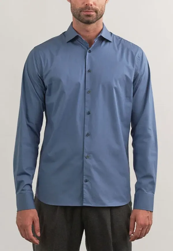 Urbane Poplin Skjorta Med Stretch