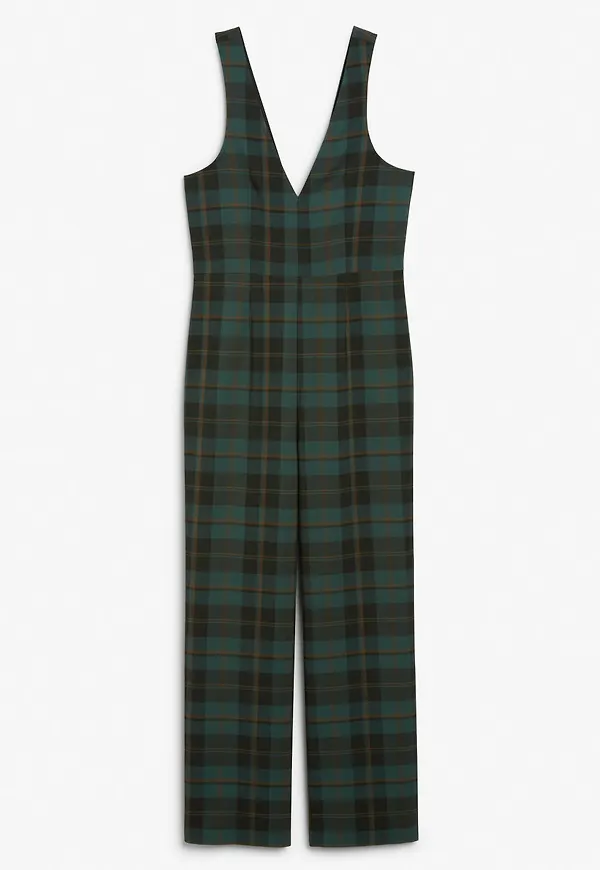 V-neck jumpsuit - Turquoise
