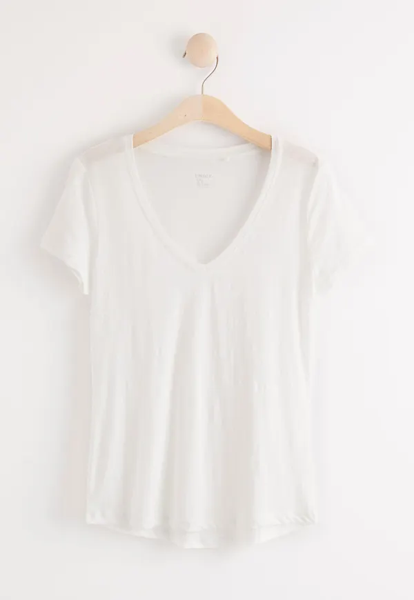 V-ringad t-shirt