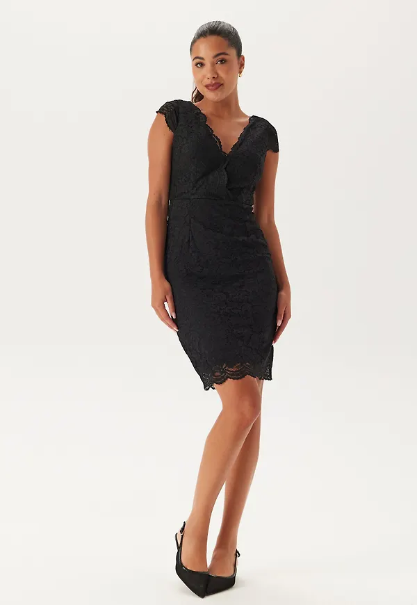 V-neck short lace Dress