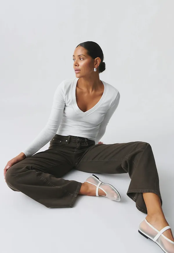 V-neck top
