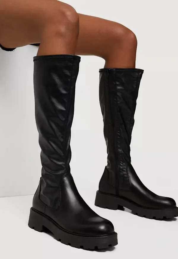 Vagabond - Knähöga stövlar - Svart - Cosmo 2.0 Tall Boots - Boots & Kängor
