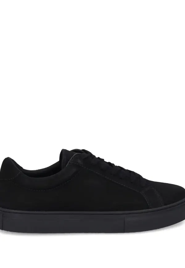 VAGABOND sneakers med mockapanel - Svart