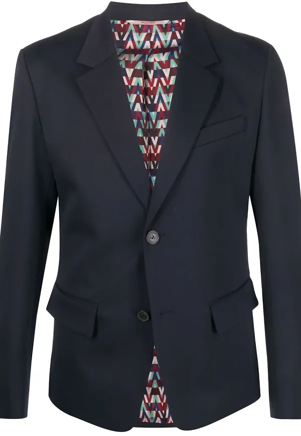 Valentino blazer i ylleblandning - Blå