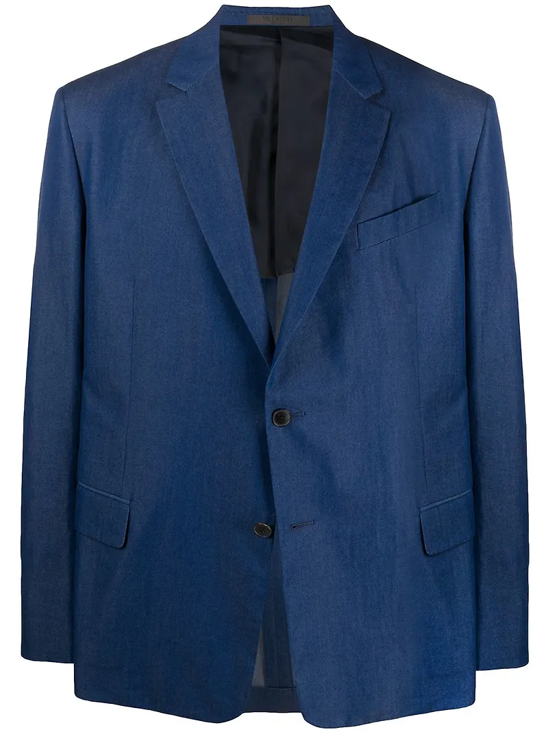 Valentino blazer med två knappar - Blå