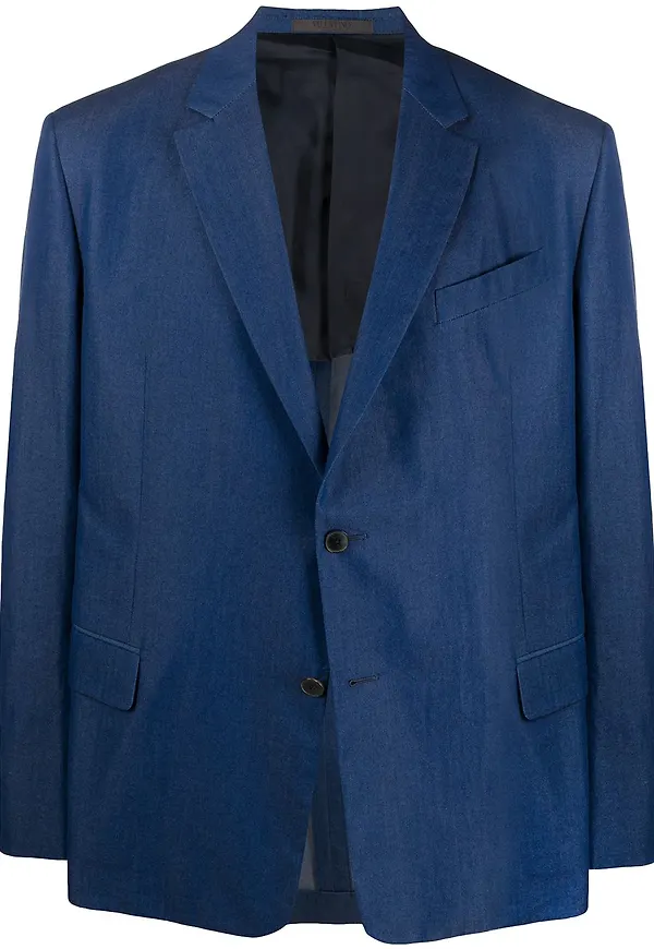 Valentino blazer med två knappar - Blå