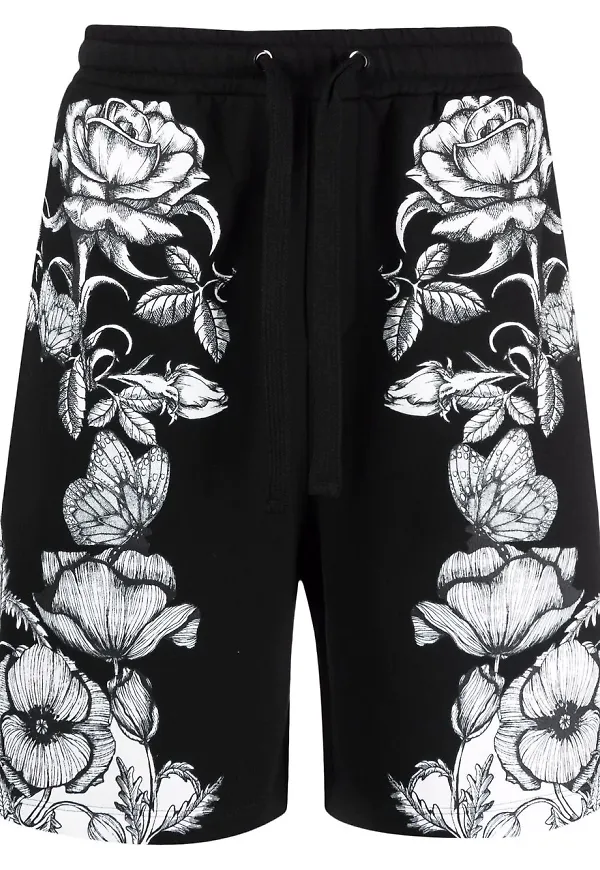 Valentino Blooming träningsshorts - Svart