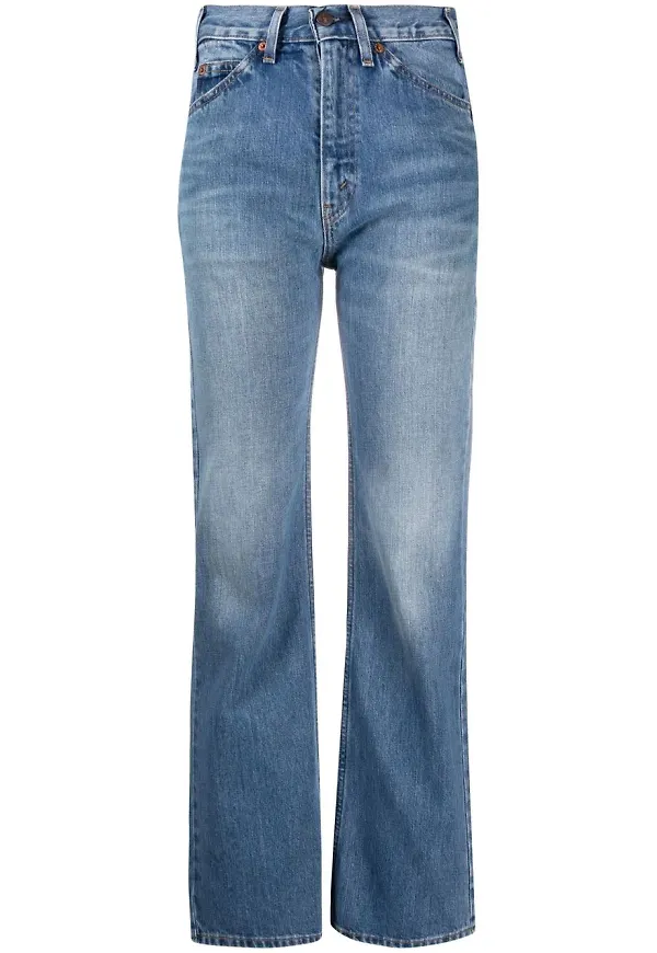 Valentino bootcut-jeans med hög midja - Blå