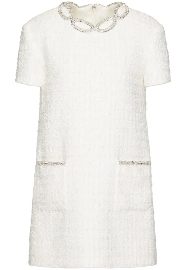 Valentino broderad miniklänning - Vit
