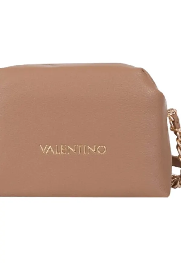 Valentino by Mario Valentino, Väska, Dam, ONE Size, Läder, Beige Damväska Kedjehandtag