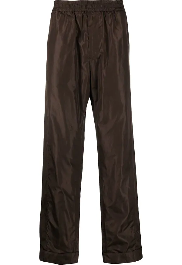 Valentino byxor med elastisk midja - Brun