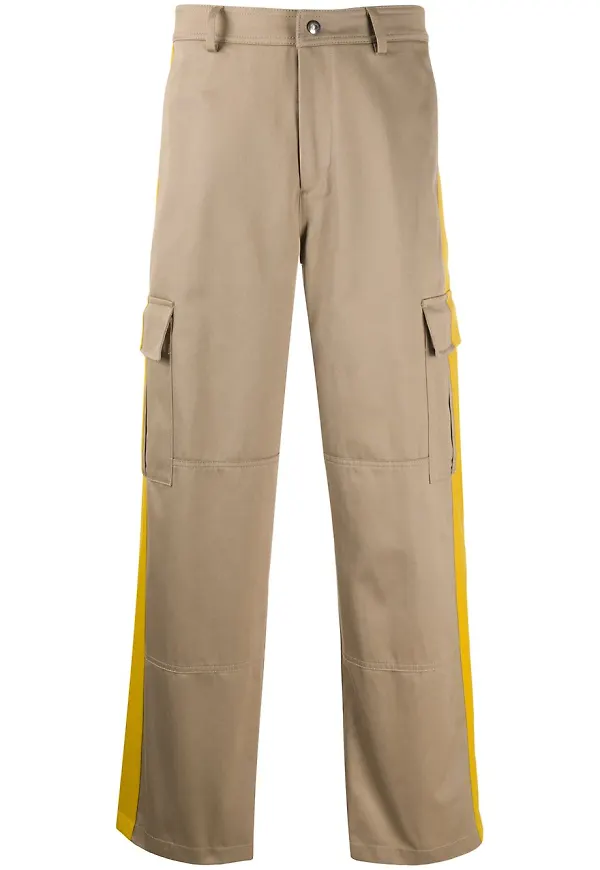 Valentino byxor med kontrastrand - Neutral