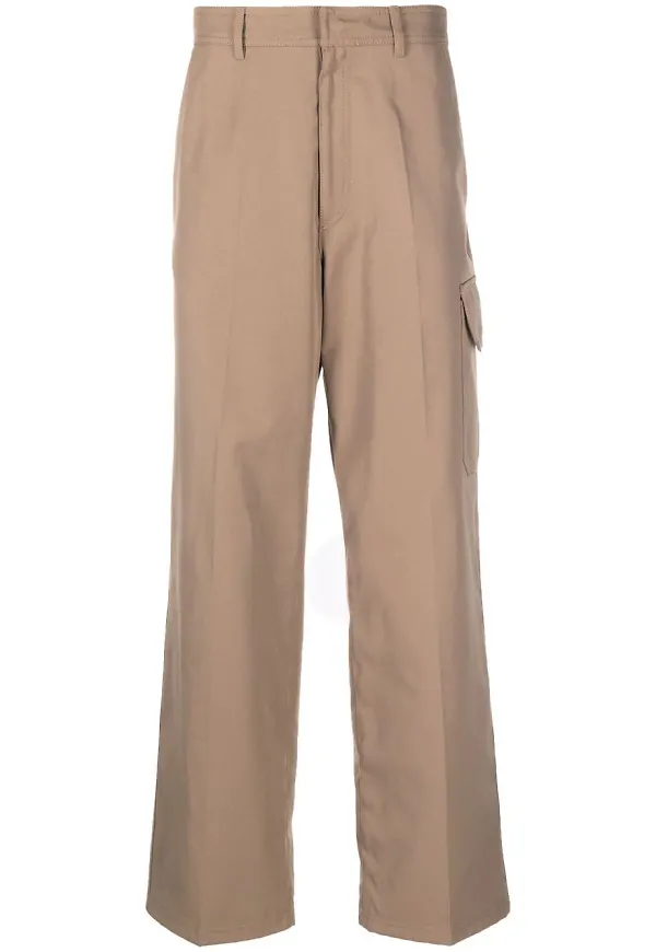 Valentino chinos med utanpåliggande ficka - Brun