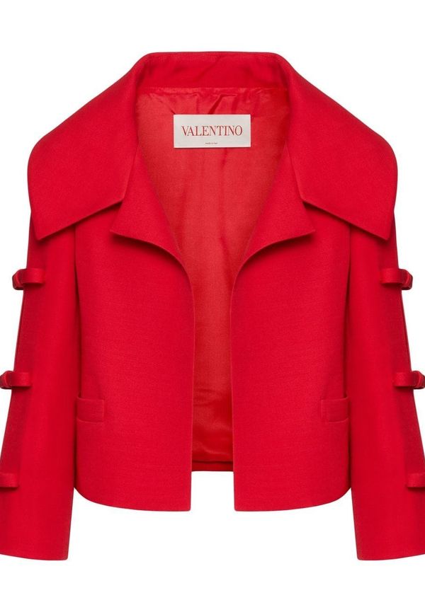 Valentino Crepe Couture jacka - Röd