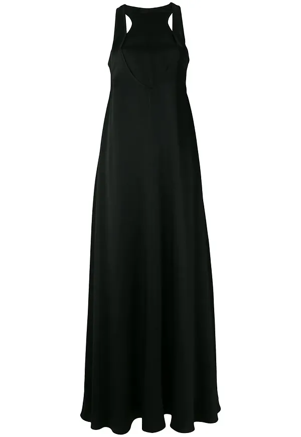 Valentino cut-out detailed evening dress - Svart