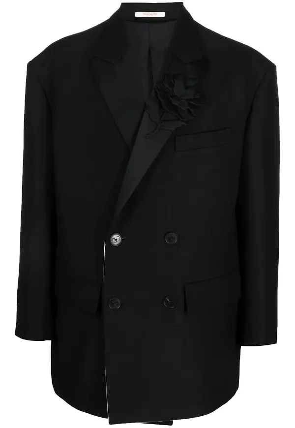 Valentino dubbelknäppt blazer - Svart
