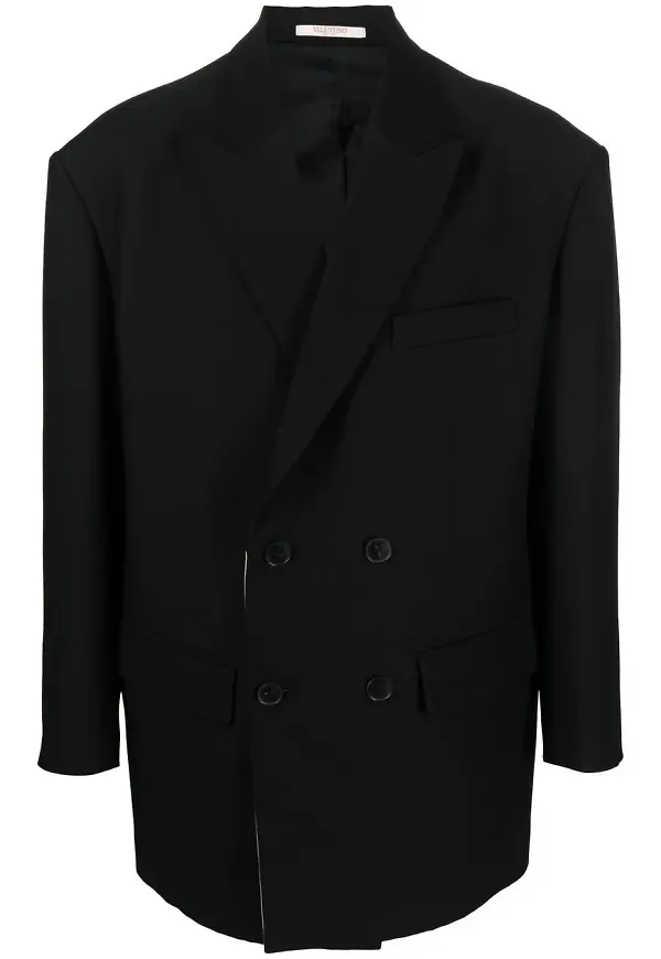 Valentino dubbelknäppt blazer - Svart