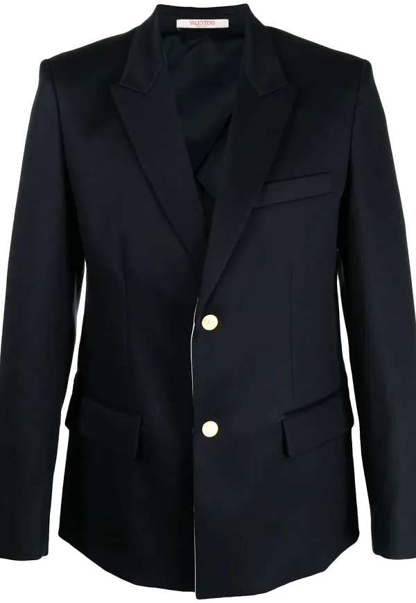 Valentino enkelknäppt blazer - Blå