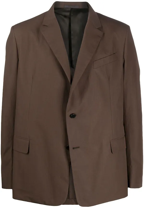 Valentino enkelknäppt blazer - Brun