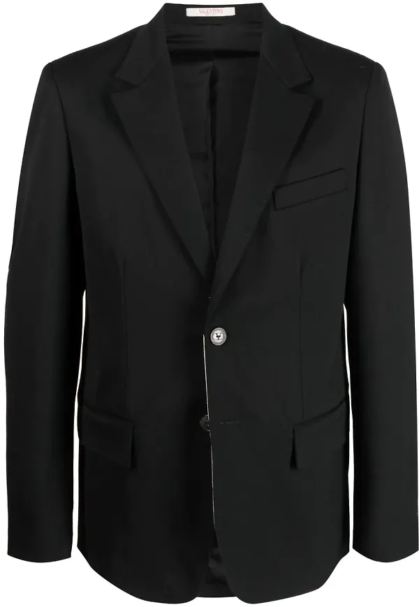 Valentino enkelknäppt blazer - Svart
