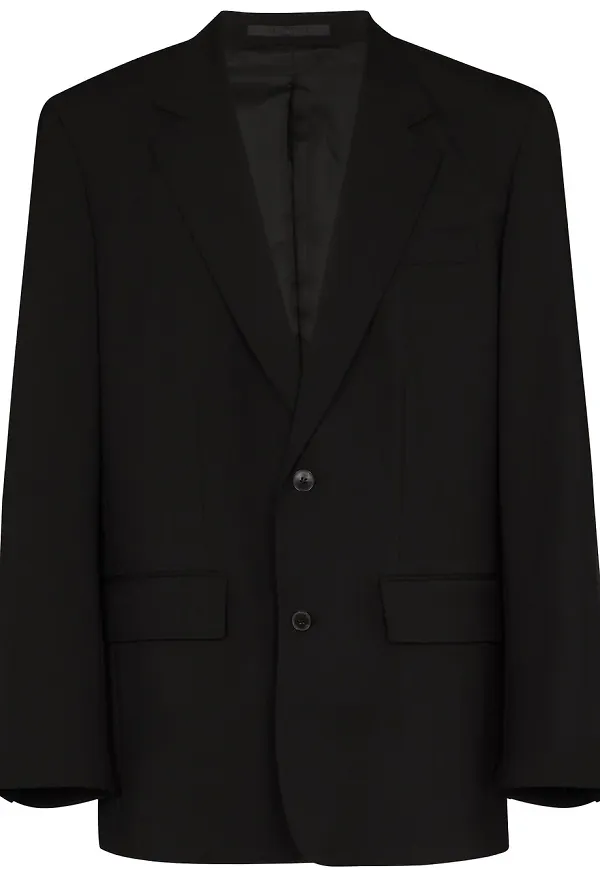 Valentino enkelknäppt blazer - Svart