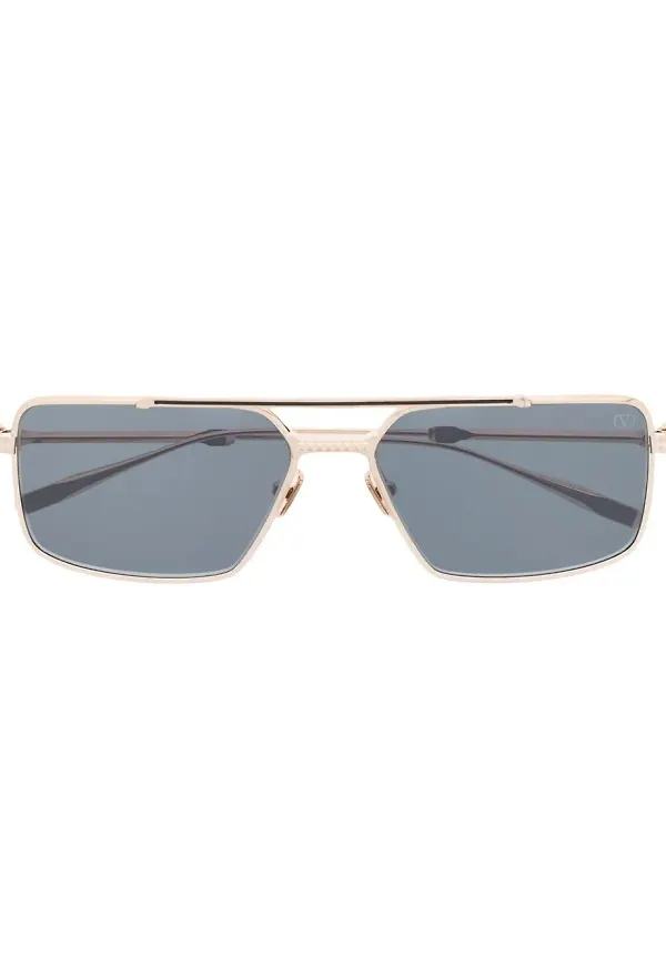 Valentino Eyewear Rockstud pilotsolglasögon - Guldfärgad