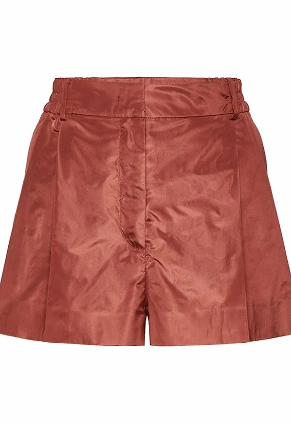 Valentino finshorts med pressveck - Brun