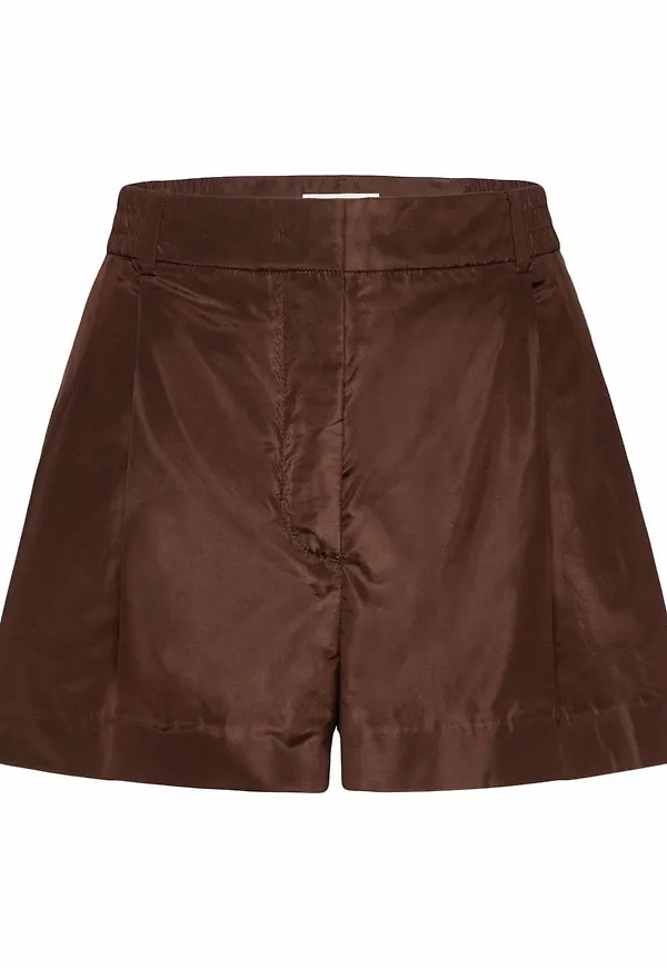 Valentino finshorts med pressveck - Brun