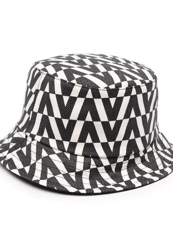Valentino fiskehatt med monogram - Svart