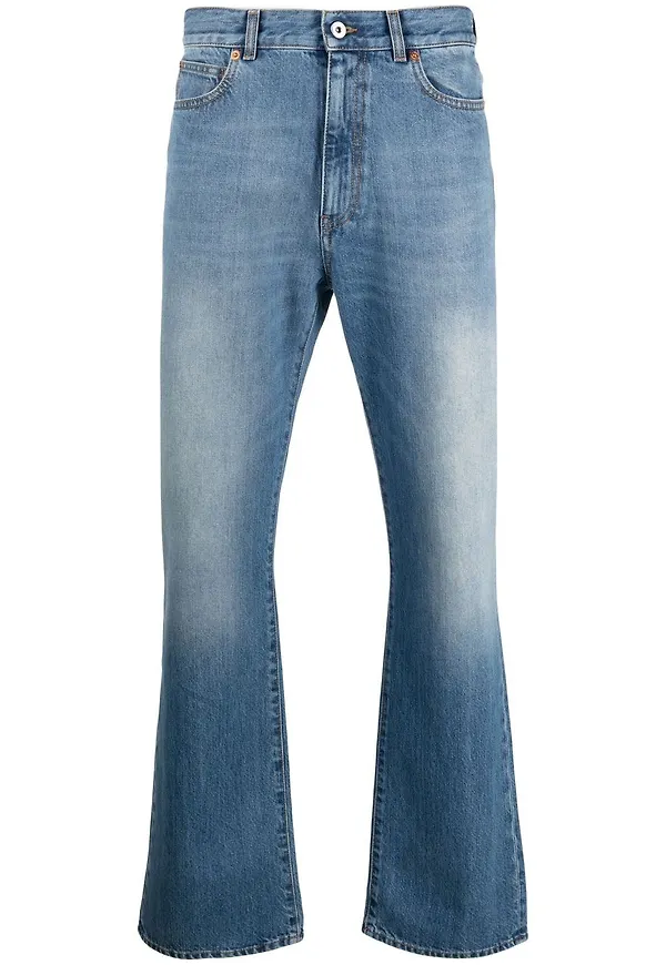 Valentino flare-jeans med hög midja - Blå